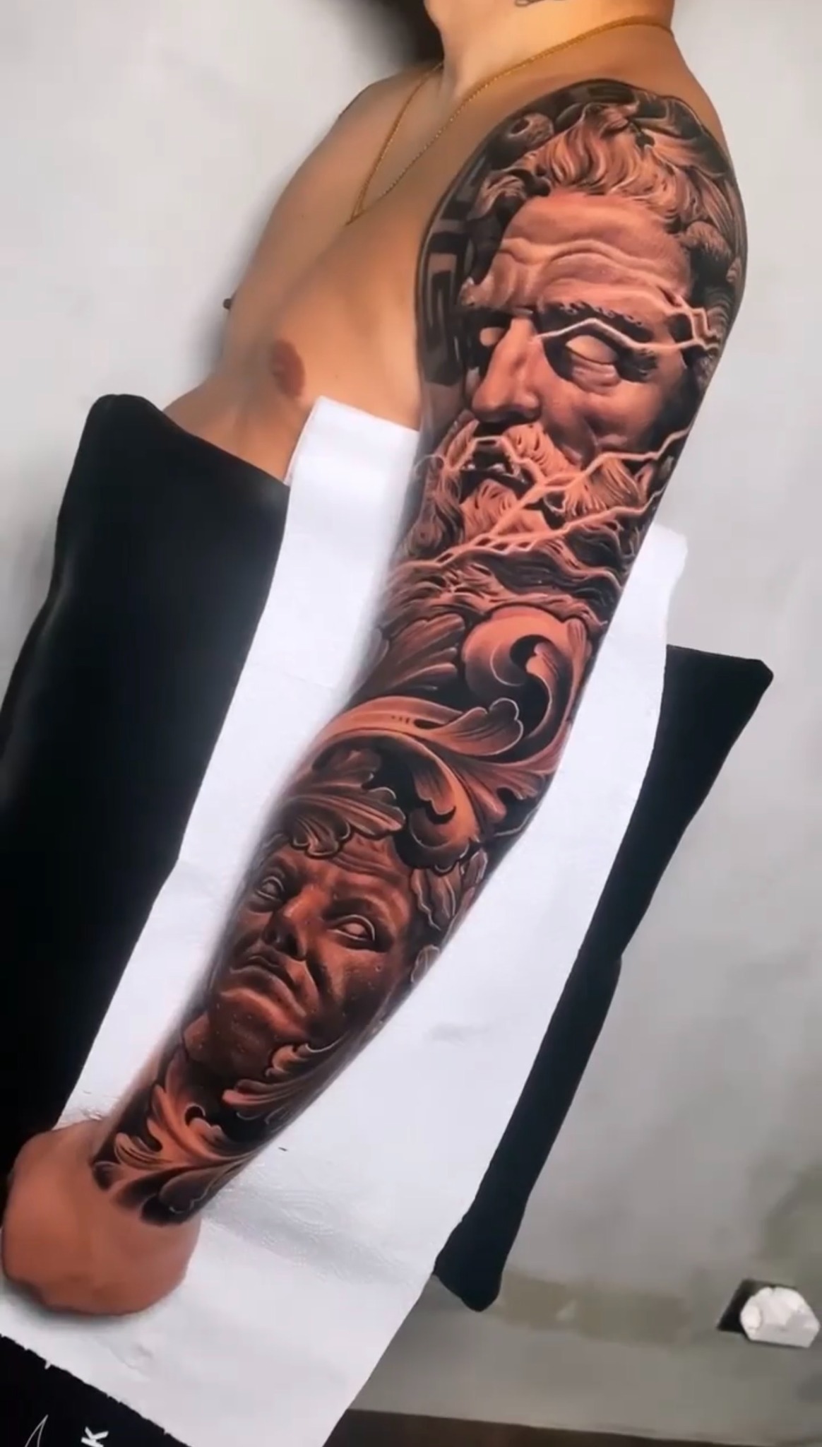 Black and grey full sleeve